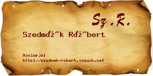 Szedmák Róbert névjegykártya